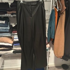 Express faux leather pants. 8 LONG